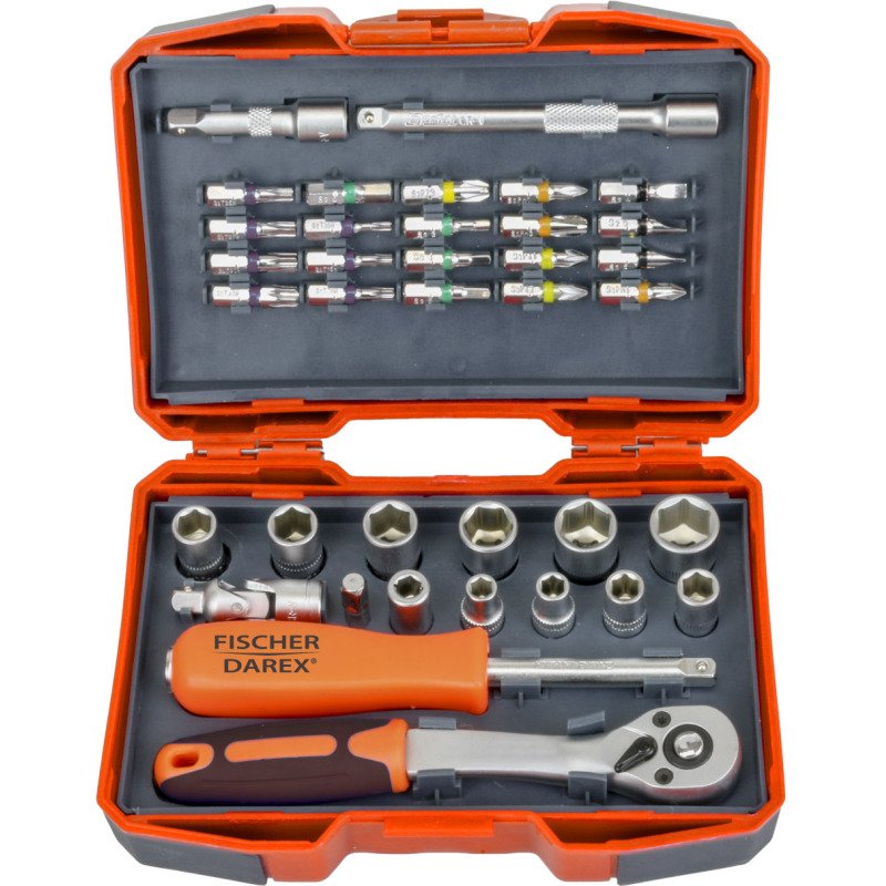 Coffret douilles et embouts 1/4