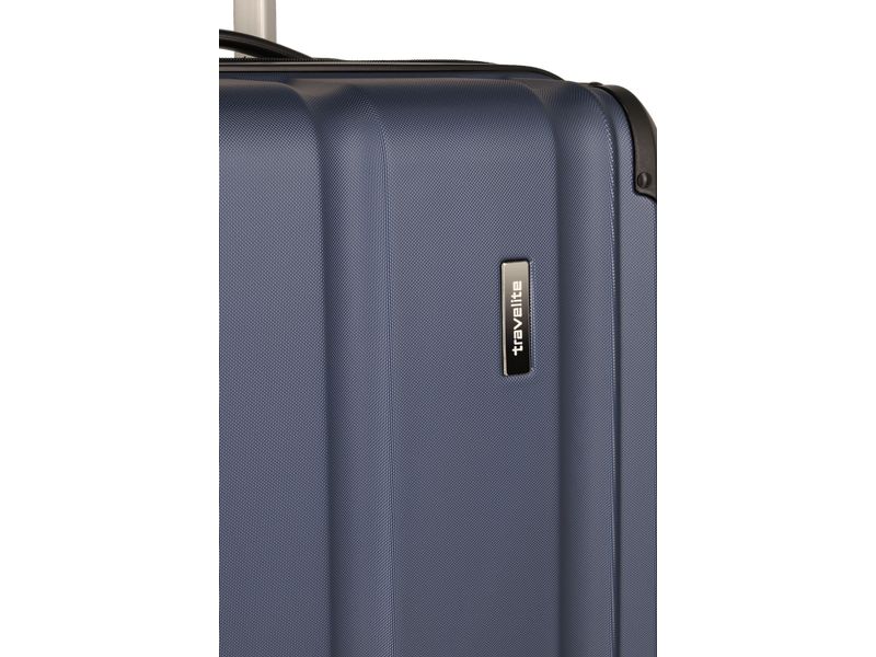 travelite City Trolley M erweiterbar, Dunkelblau Reisekoffer