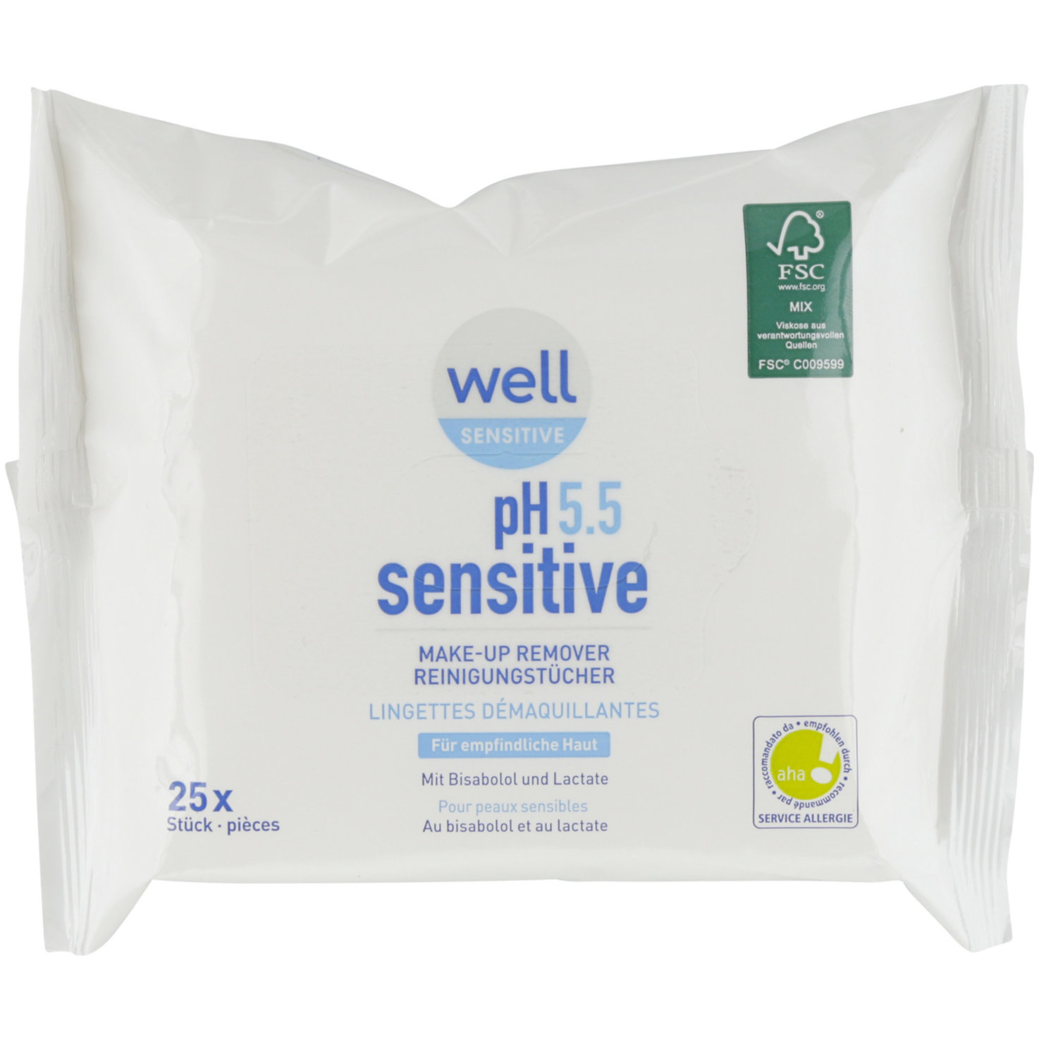 well Reinigungstücher pH-Sensitive 25 Stück