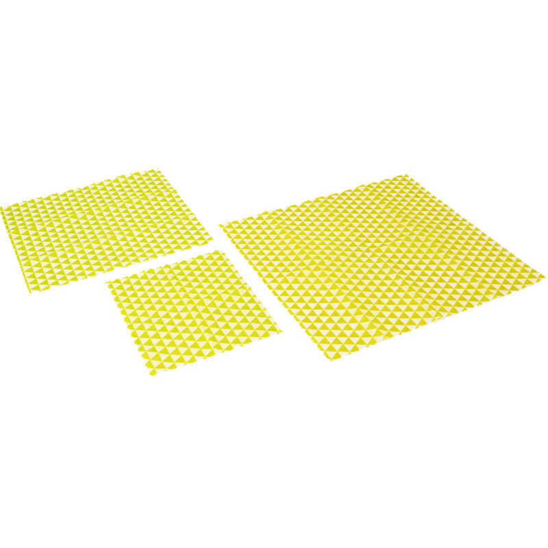 Pack 3 emballages - Cire d'abeille - Motifs géométriques