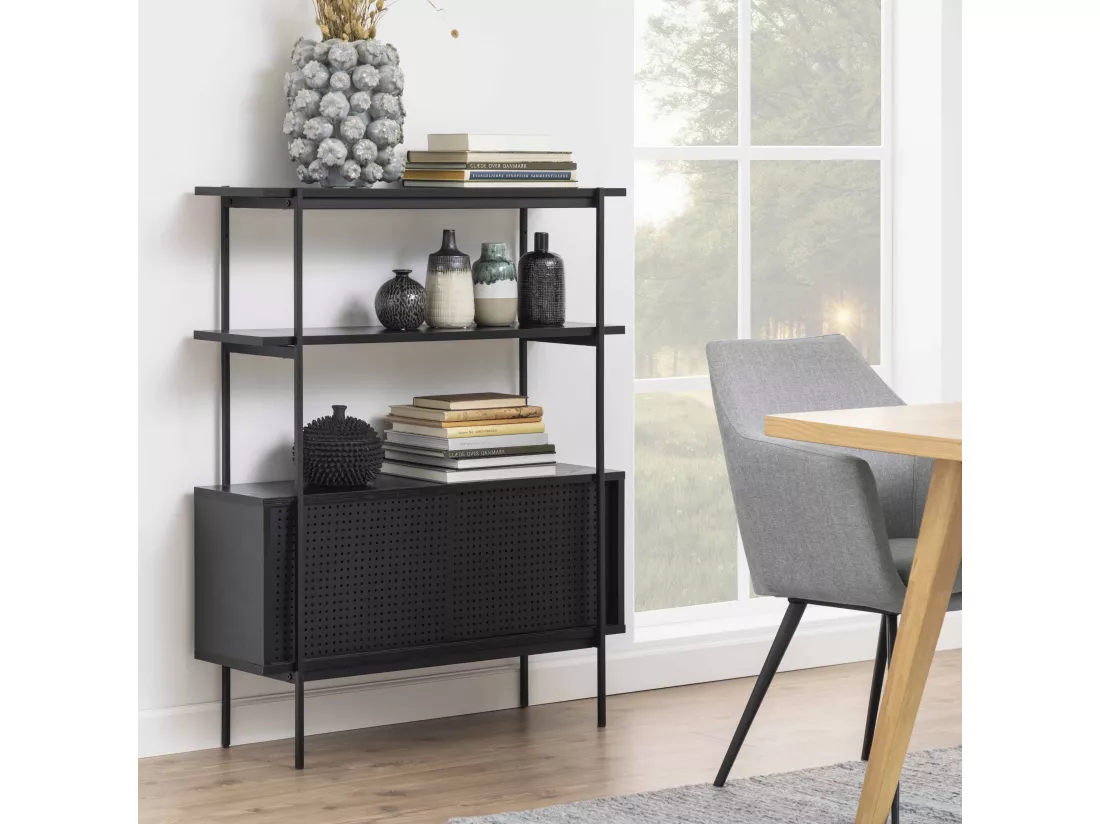 Buffet style industriel noir