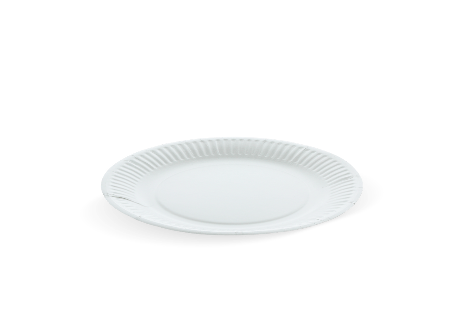 Bord Ø18cm karton wit BIO
