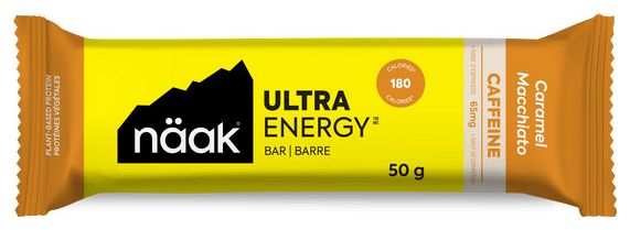 Barre énergétique Näak Ultra Energy   Caféine Caramel Macchiato - 50g