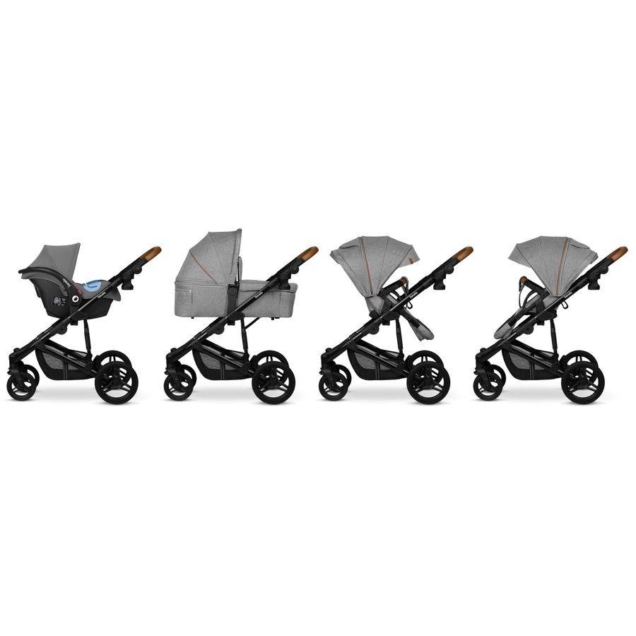 lionelo Kinderwagen Mari Tour 3in1 Grey Stone