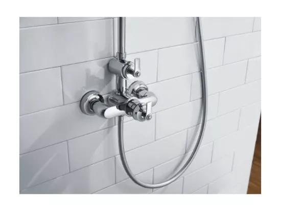 Colonne de douche thermostatique recoupable PAINI Lady's Chrome + nettoyant Briochin