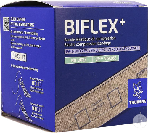 Thuasne Biflex 16 + Légère Étalonnée Beige 8cm x 4m Pièce 1
