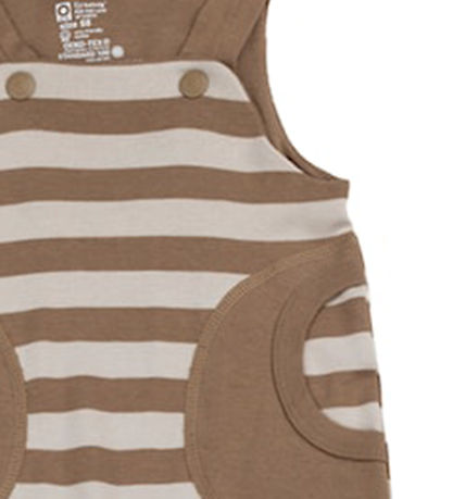 Katvig Latzhosen - Braun/Beige gestreift