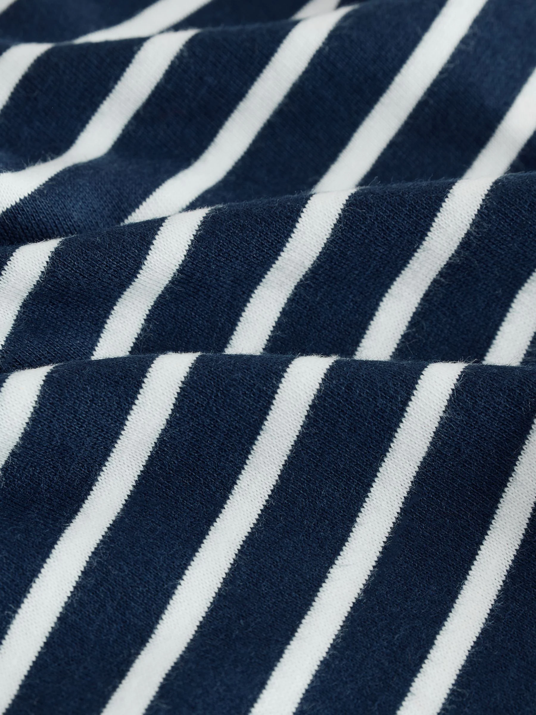 Marineblauw/wit applicatie - Kerst-T-shirt met lange mouwen (3mnd -8jr)