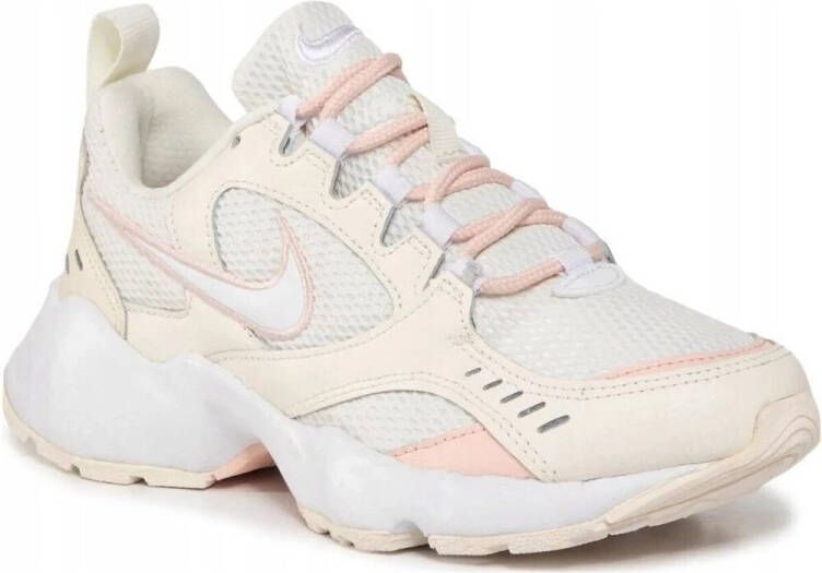 Nike Air Heights leren sneakers wit ivoor roze