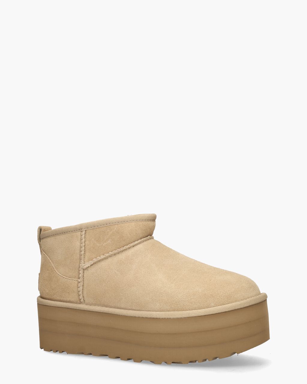 UGG Classic Ultra Mini Platform Boot Sand Dames Enkelboots