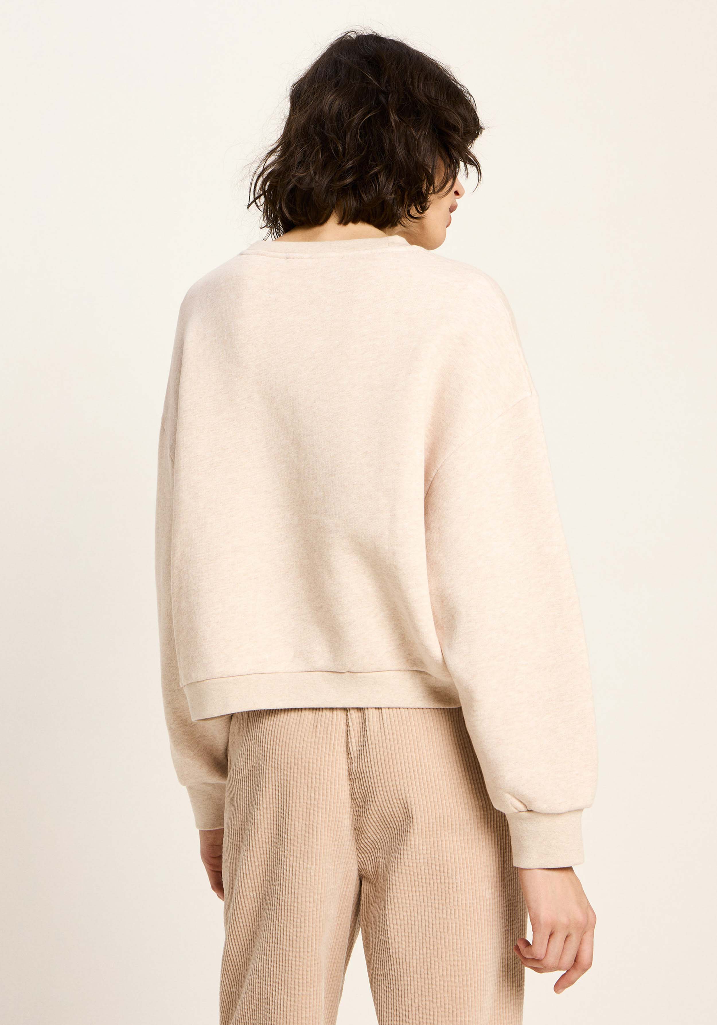Lanius Statementsweatshirt Cream Melange