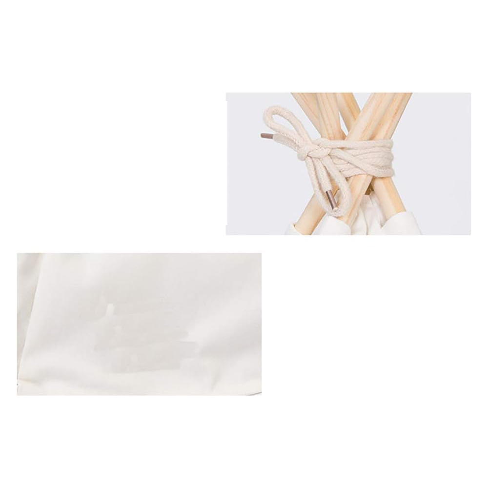 (60x70cm) Hunde Tipi Katzen Bett Indoor Indianer Haustier Zelt mit Kissen   Schiefertafel - Weiss