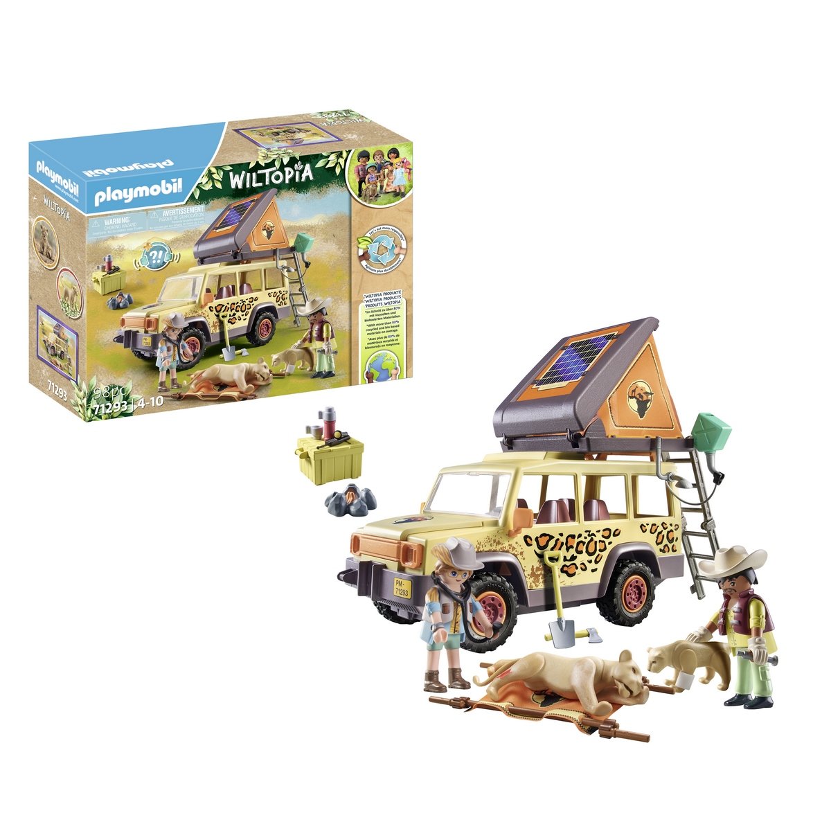 Explorateurs avec véhicule tout-terrain Playmobil Wiltopia 71293