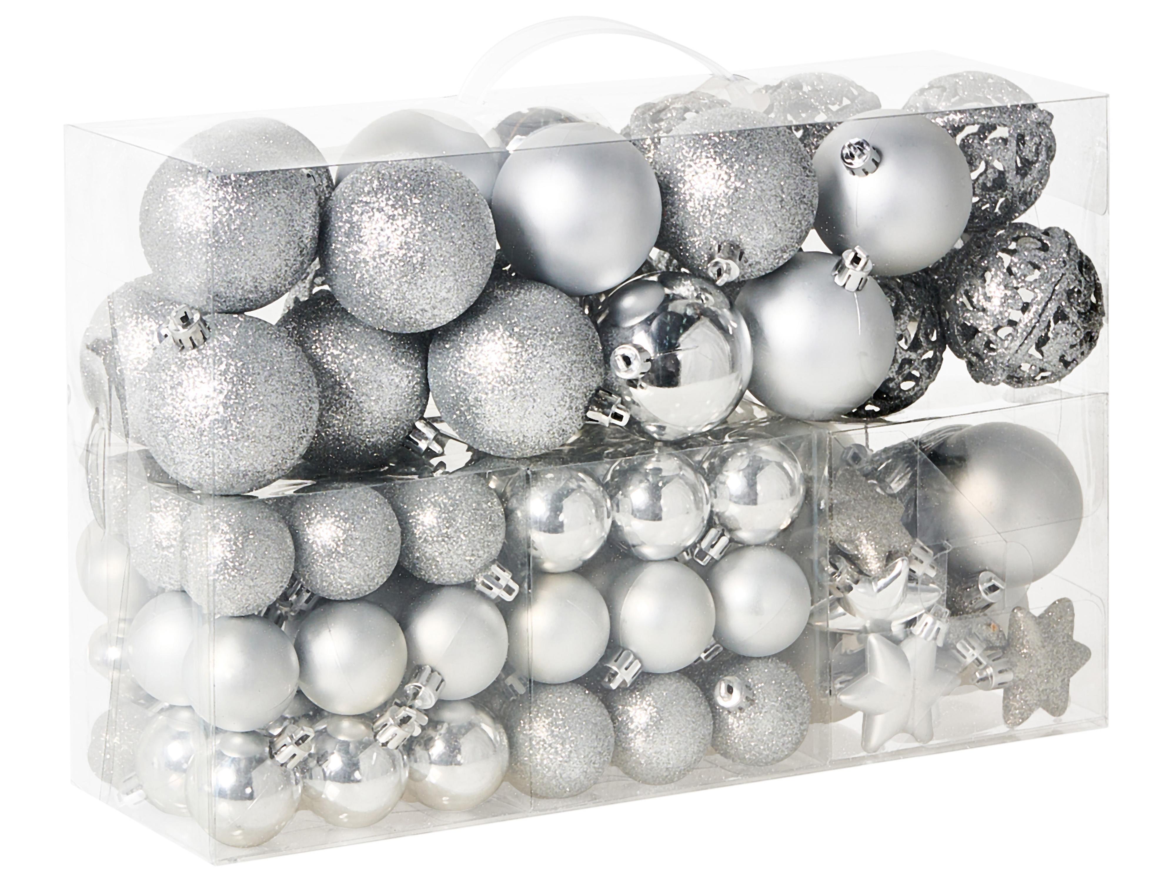 Set van 102 kerstballen BANDAK Zilver