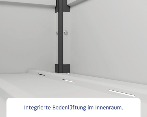 Hörmann EcoStar Elegant 1620 tuinbox, RAL7016, 166 x 87 x 72,5 cm, metaal, grijs