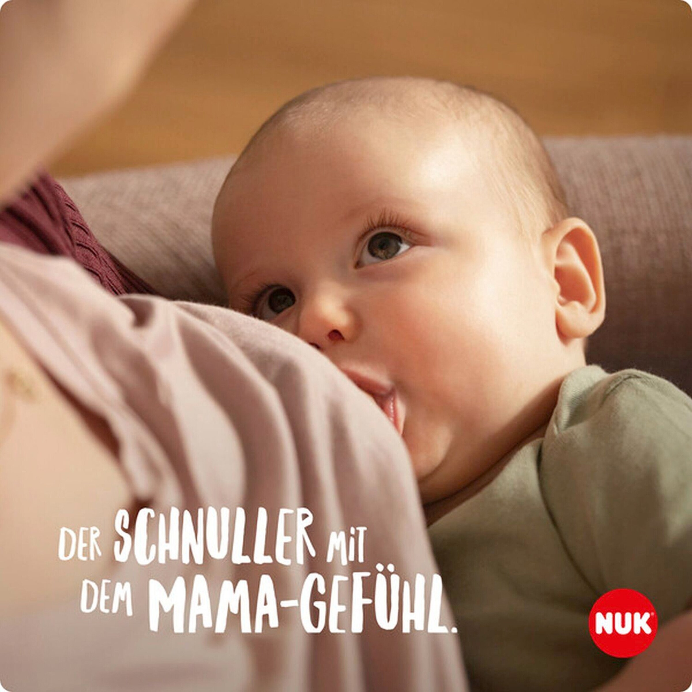NUK 2er-Pack Schnuller MommyFeel Silikon 0-9M blush-sandstone