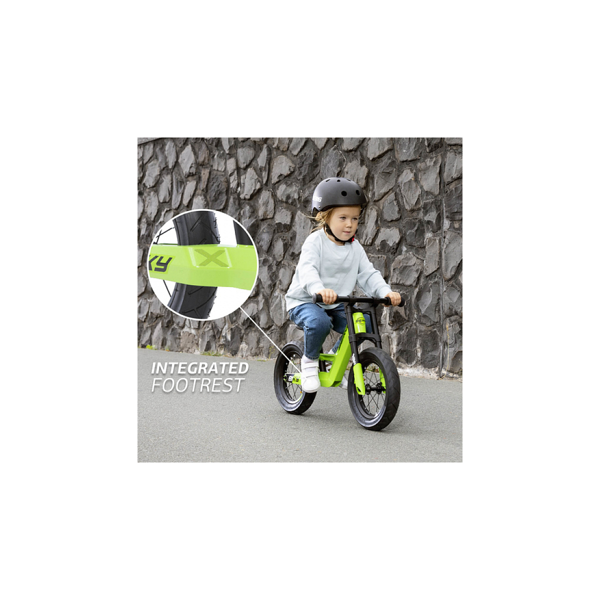 Vélo déquilibre biky city vert