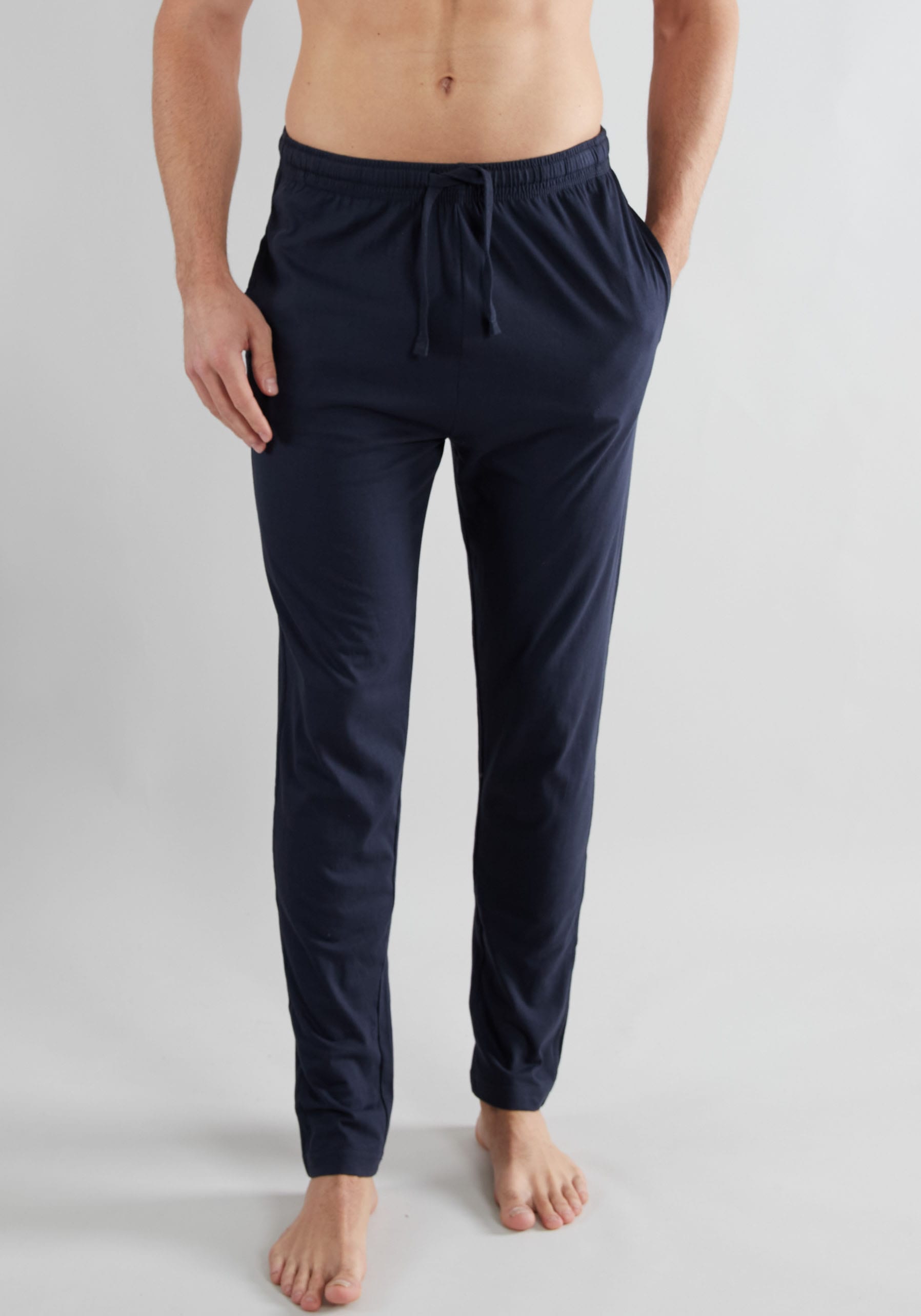 TOM TAILOR Pyjamahose »Cansas«  Bindeband, Seitentaschen, schmaler Fit, bequem, weich, atmungsaktiv