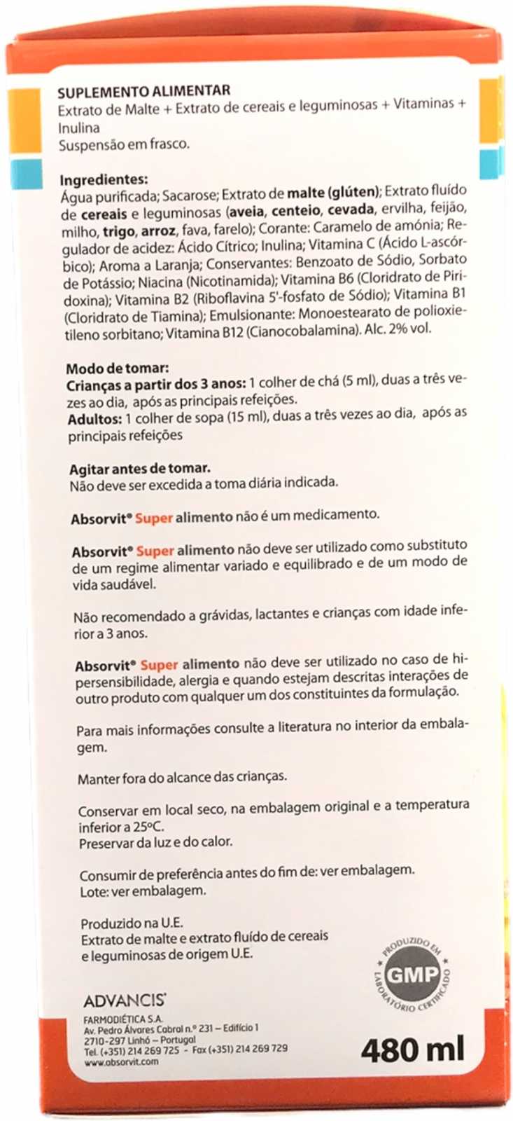 Xarope Absorbit Superfood 180ml