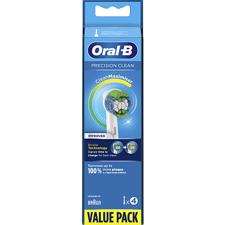 Oral-B Precision Clean tandbørstehoveder 4-pak