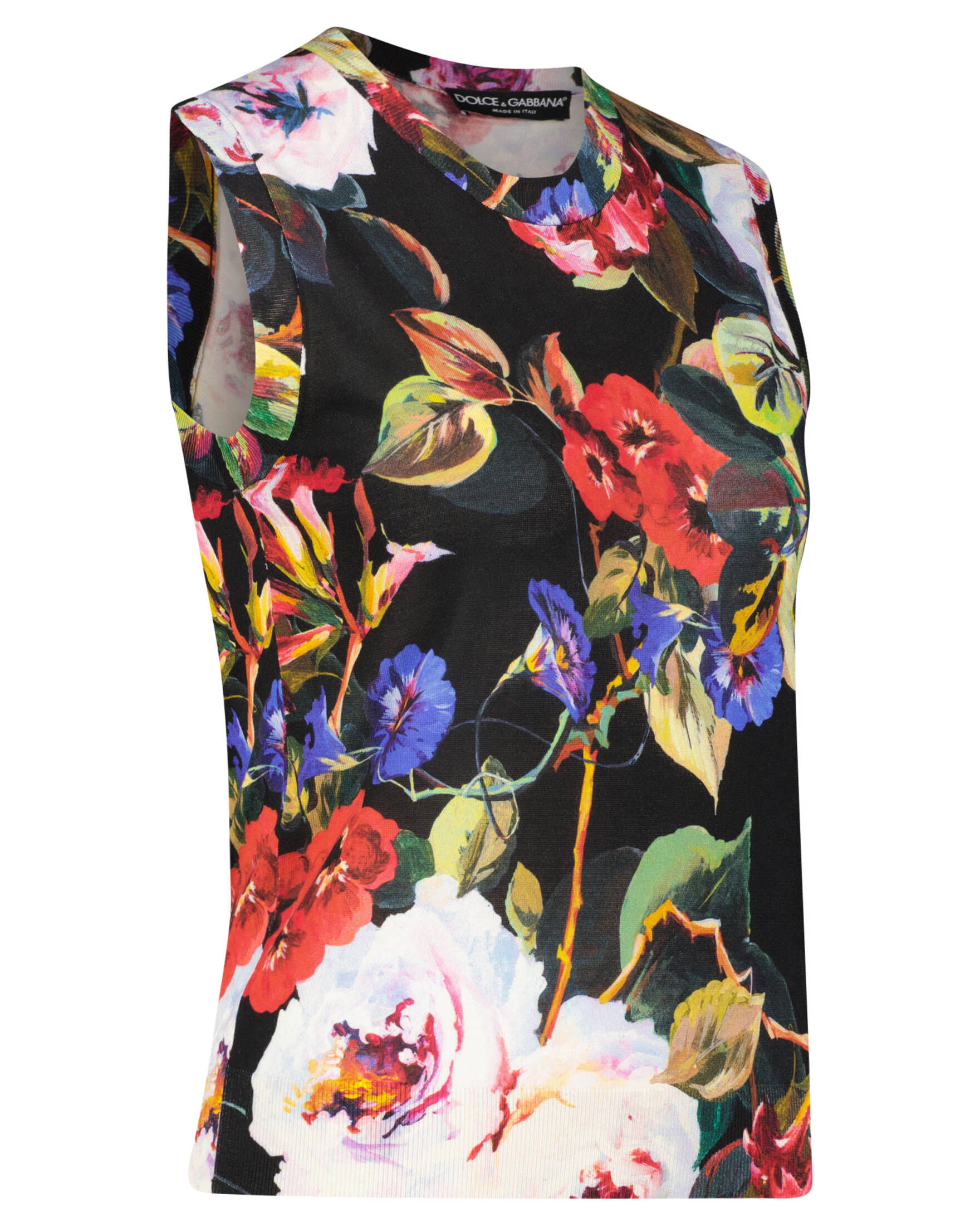 Dolce & Gabbana| Damen Seidenstricktop FLOWER POWER