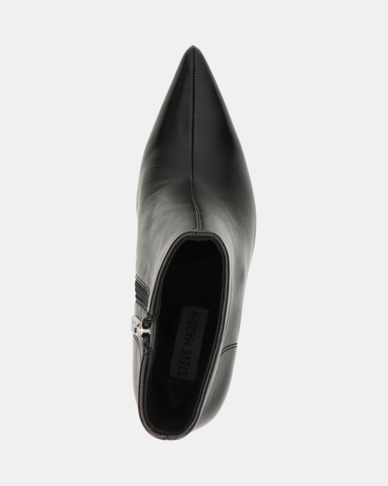 Steve Madden Lyana Enkellaarsjes  - zwart