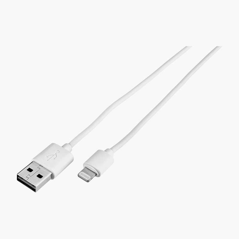USB-kabel med vinklet Lightning-kontakt
