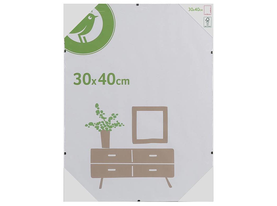MOLDURA AUCHAN ESSENCIAL BRANCO 30X40CM
