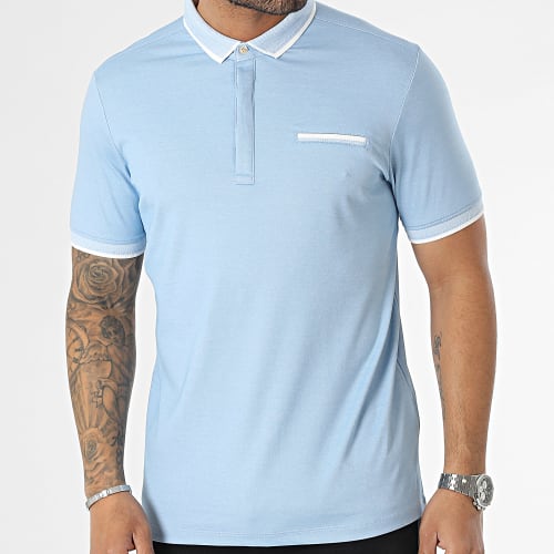 Polo A Manches Courtes Bleu Clair
