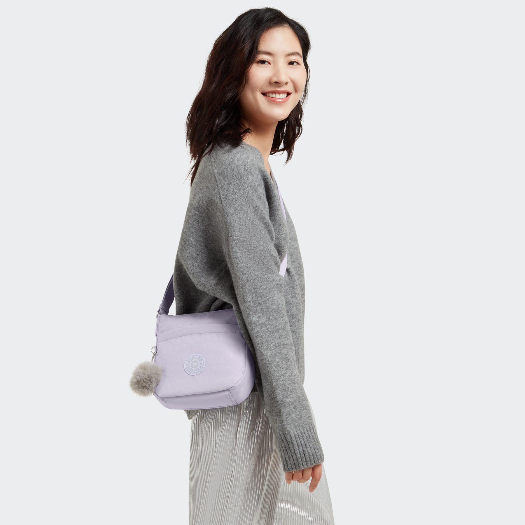 LIBBIE Petit sac à bandoulière multi-compartiments - Fresh Lilac GG