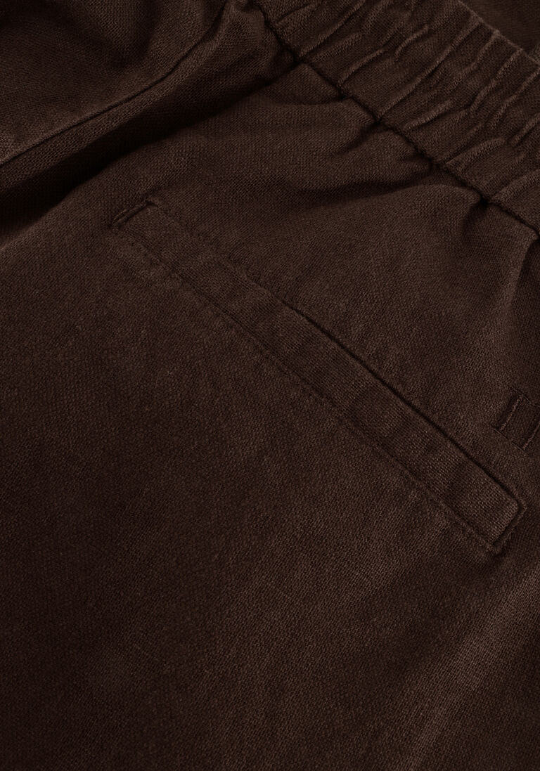 bruine les deux korte broek otto linen shorts