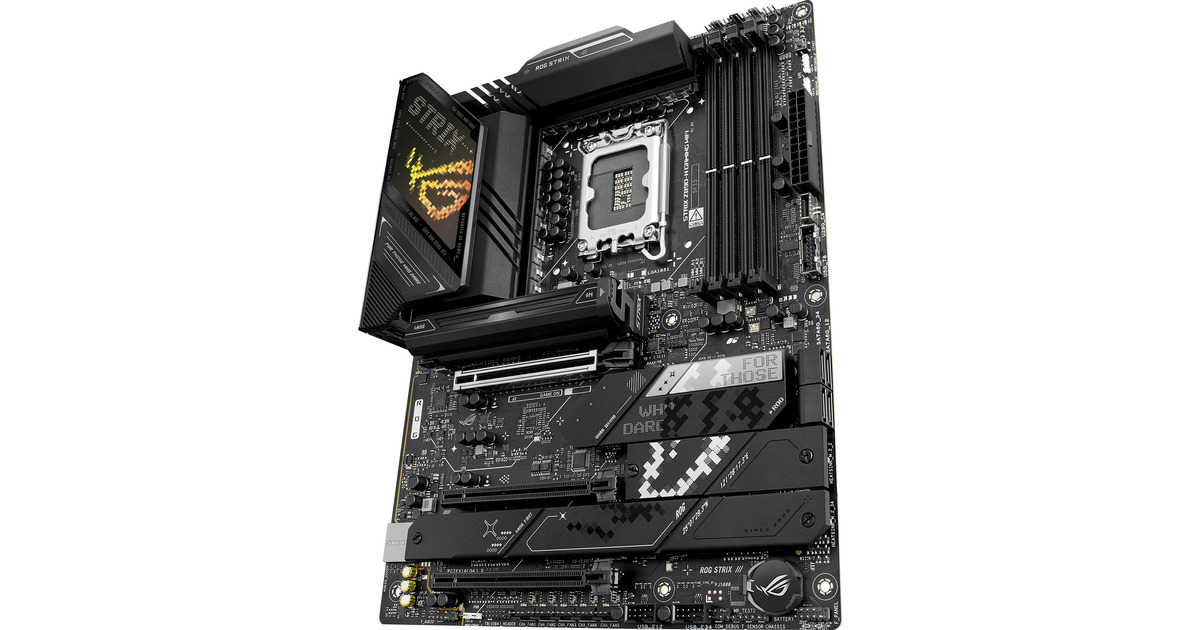 ASUSROG STRIX Z890-H GAMING WIFI socket 1851 moederbord  (Zwart, RAID, 5 Gb-LAN, Wi-Fi, BT, Sound, ATX)