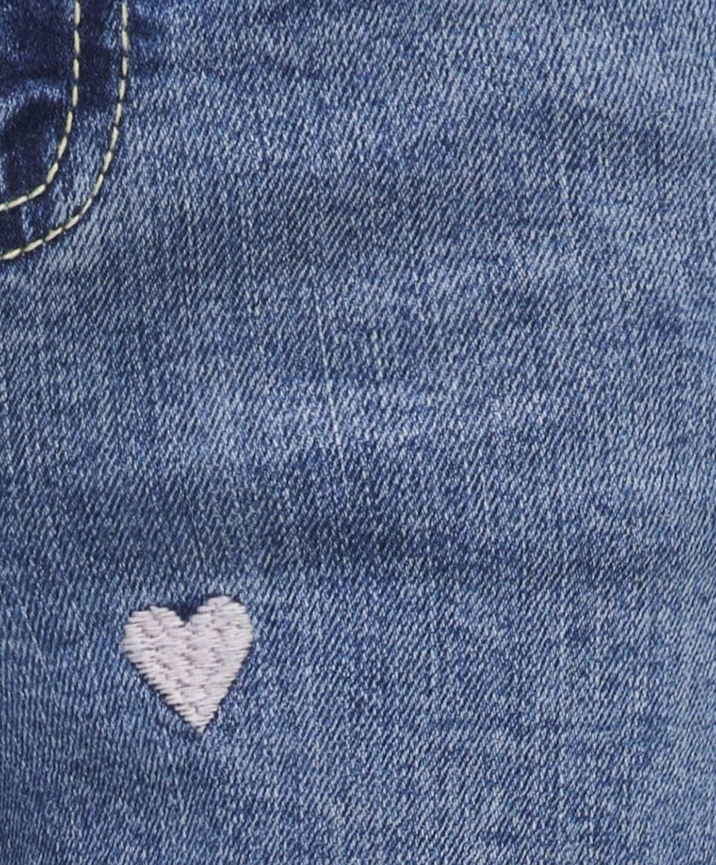 Only KOGJUICY WIDE LEG HEART EMB DNM JEA meisjes jeans blauw