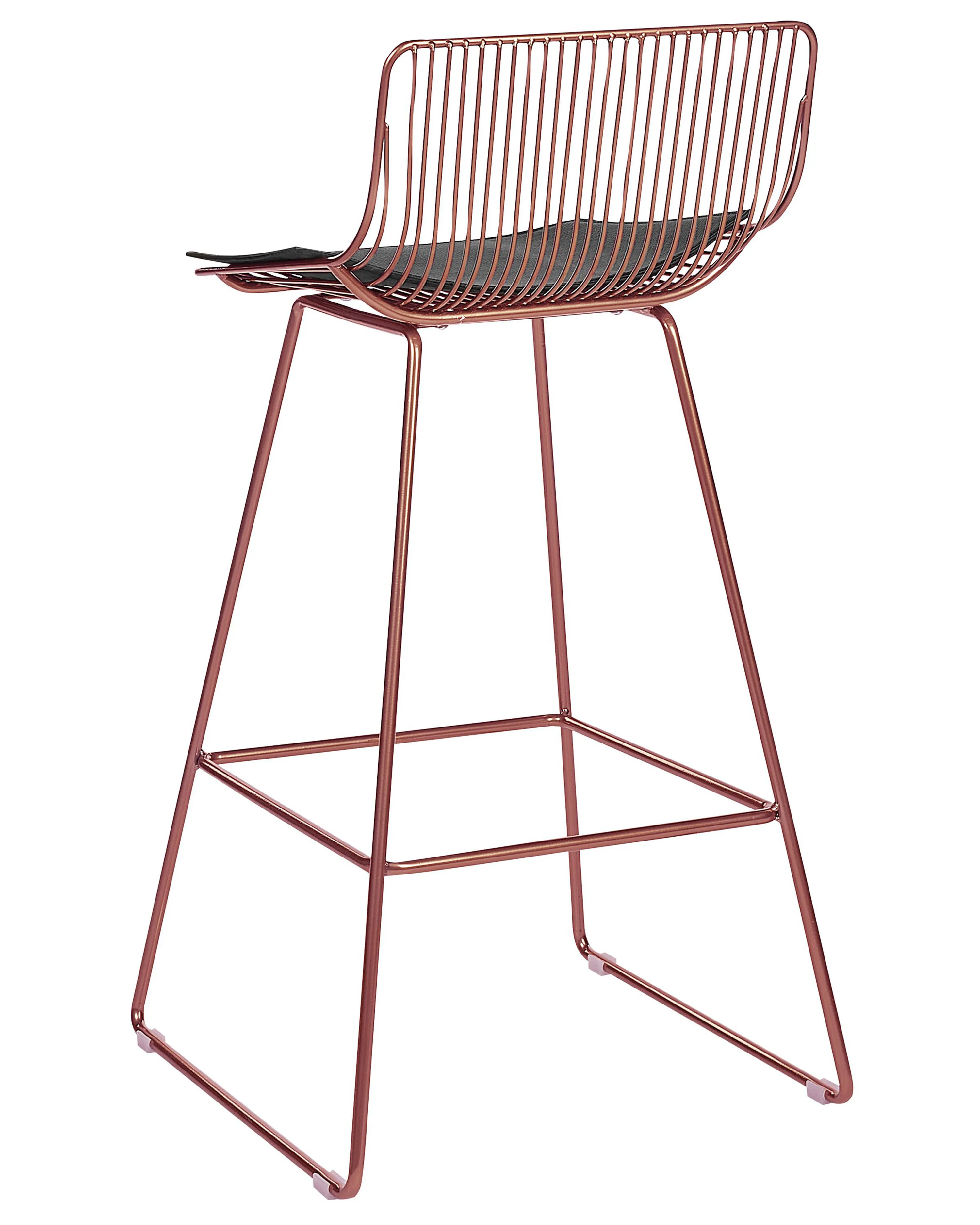 Set van 2 barstoelen FREDONIA Metaal Roségoud