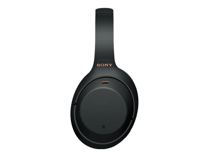 Sony WH-1000XM4 - Hovedtelefoner med mik. - fuld størrelse - Bluetooth - trådløs, kablet - NFC - aktiv støjfjerning - 3,5 mm jackstik - sort