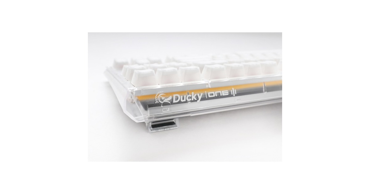 DuckyOne 3 Aura White, toetsenbord  (Wit, US lay-out, Cherry MX Speed Silver, ABS Double Shot, hot swap)