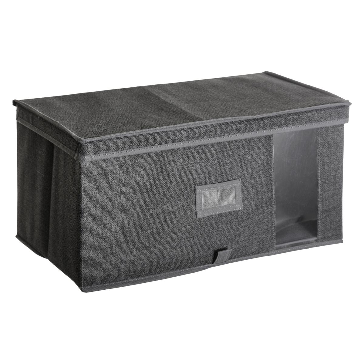 BOITE DE RANGEMENT GRIS CHINE 50X30X25CM