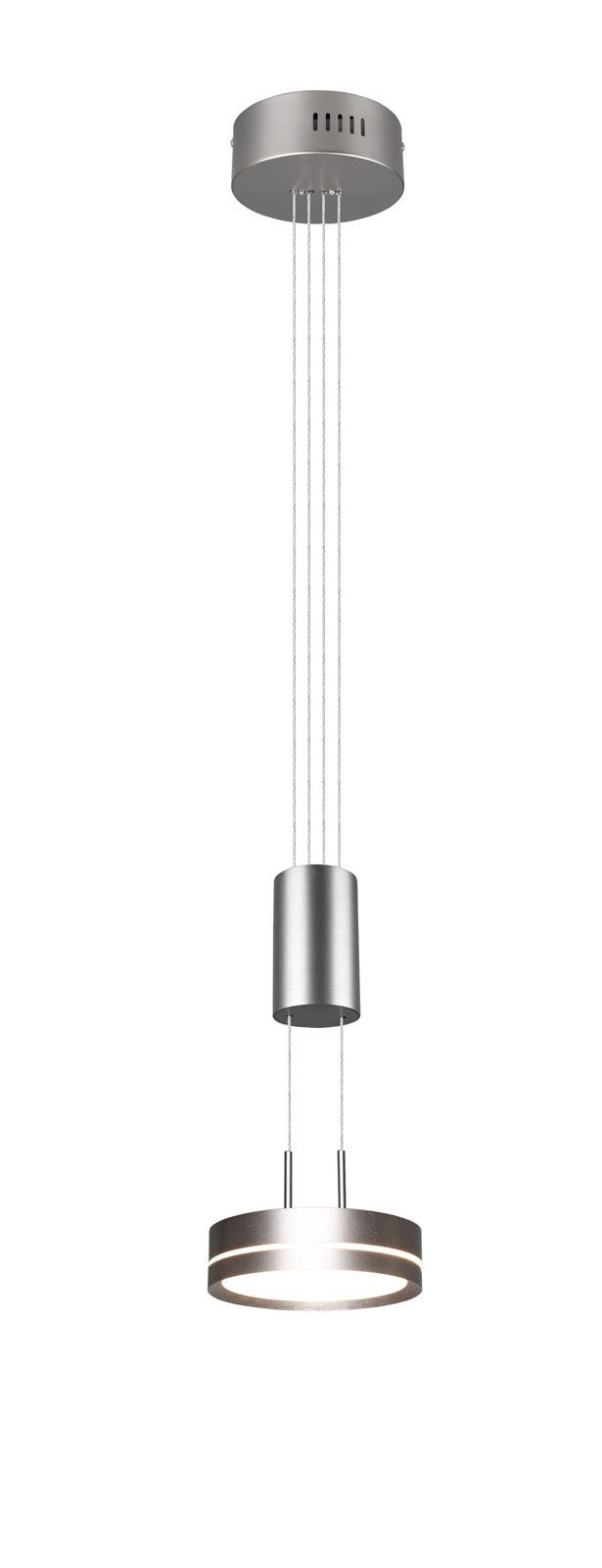 TRIO LED Pendelleuchte FRANKLIN 1-flg nickelfarbig