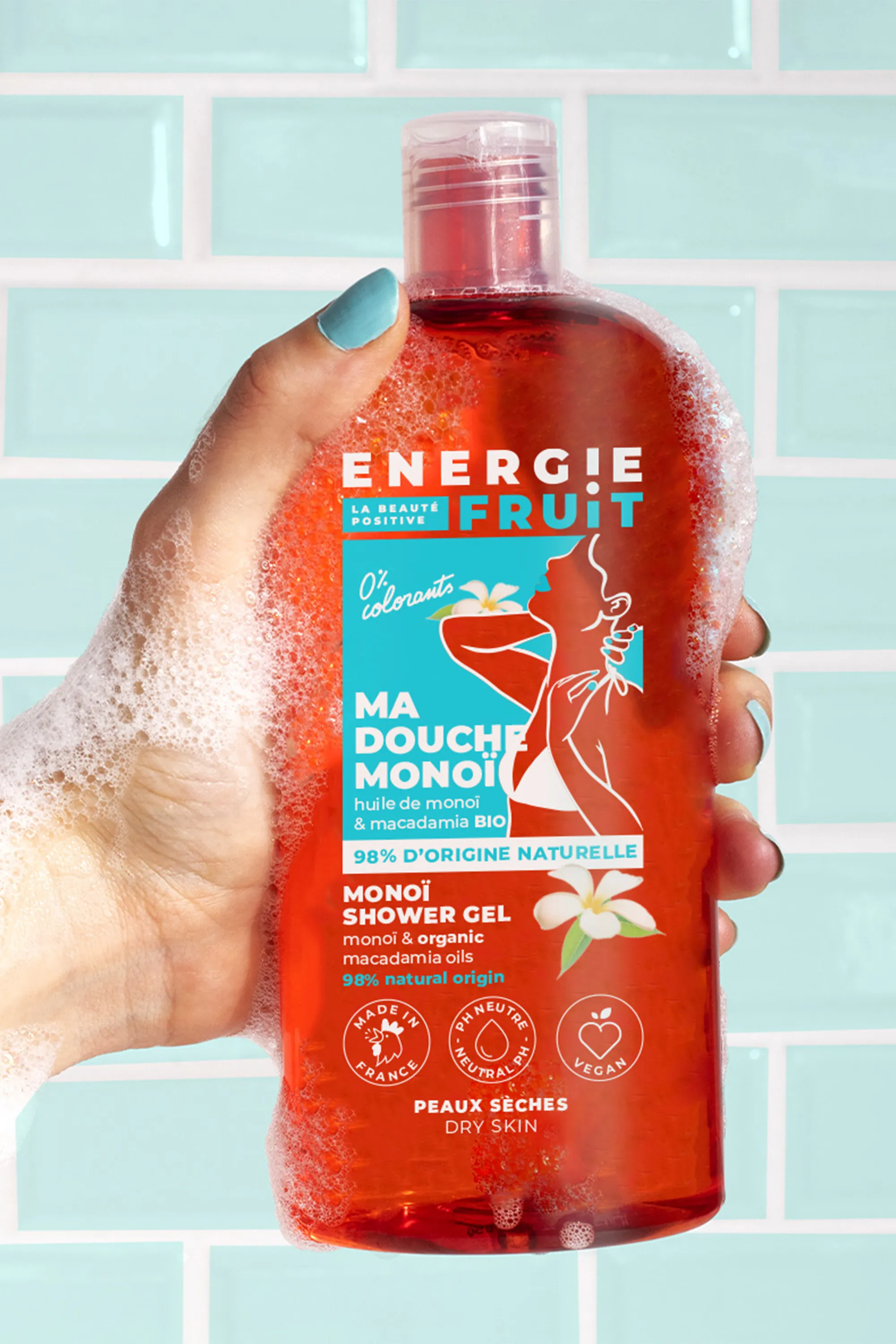 Energie Fruit Gel douche monoï & huile de macadamia-500 ml