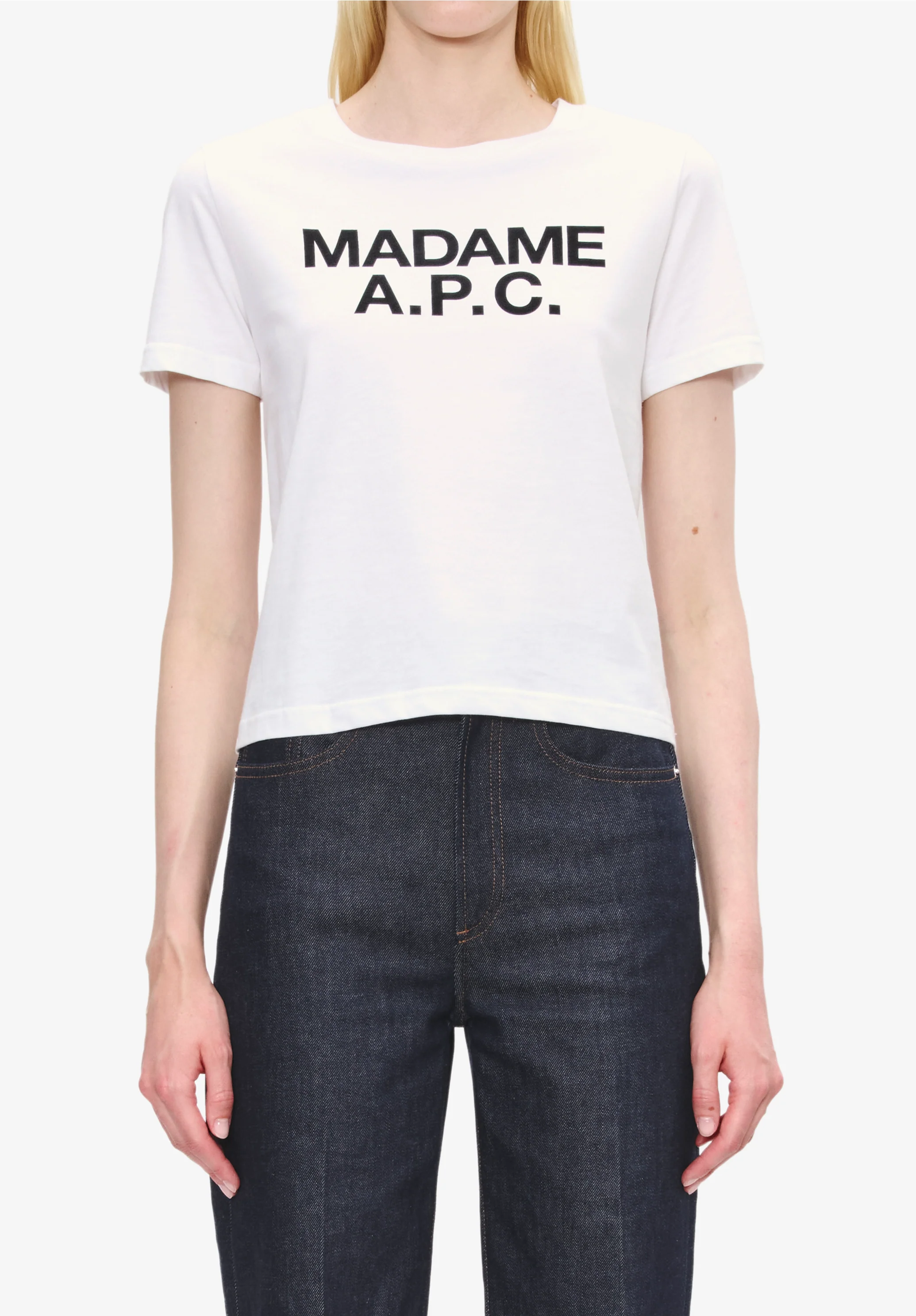 T-shirt crop Madame A.P.C. - Blanc