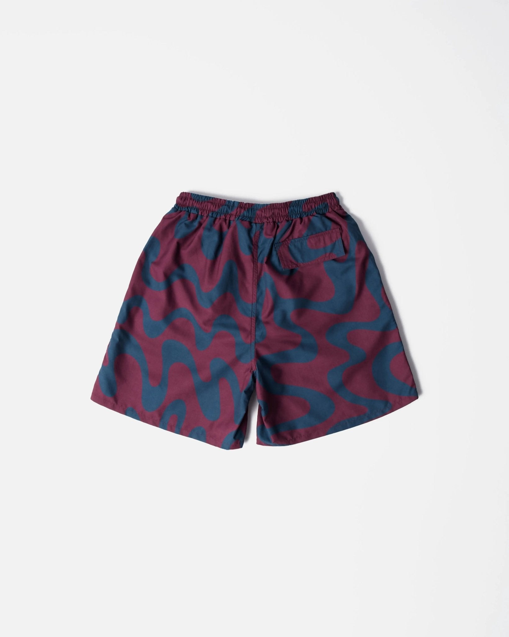 ByParra Splashed Swim Shorts (Burgundy)