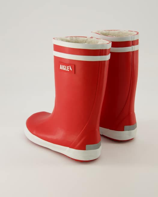 Aigle Lolly Pop Fur Gummistiefel in Rot