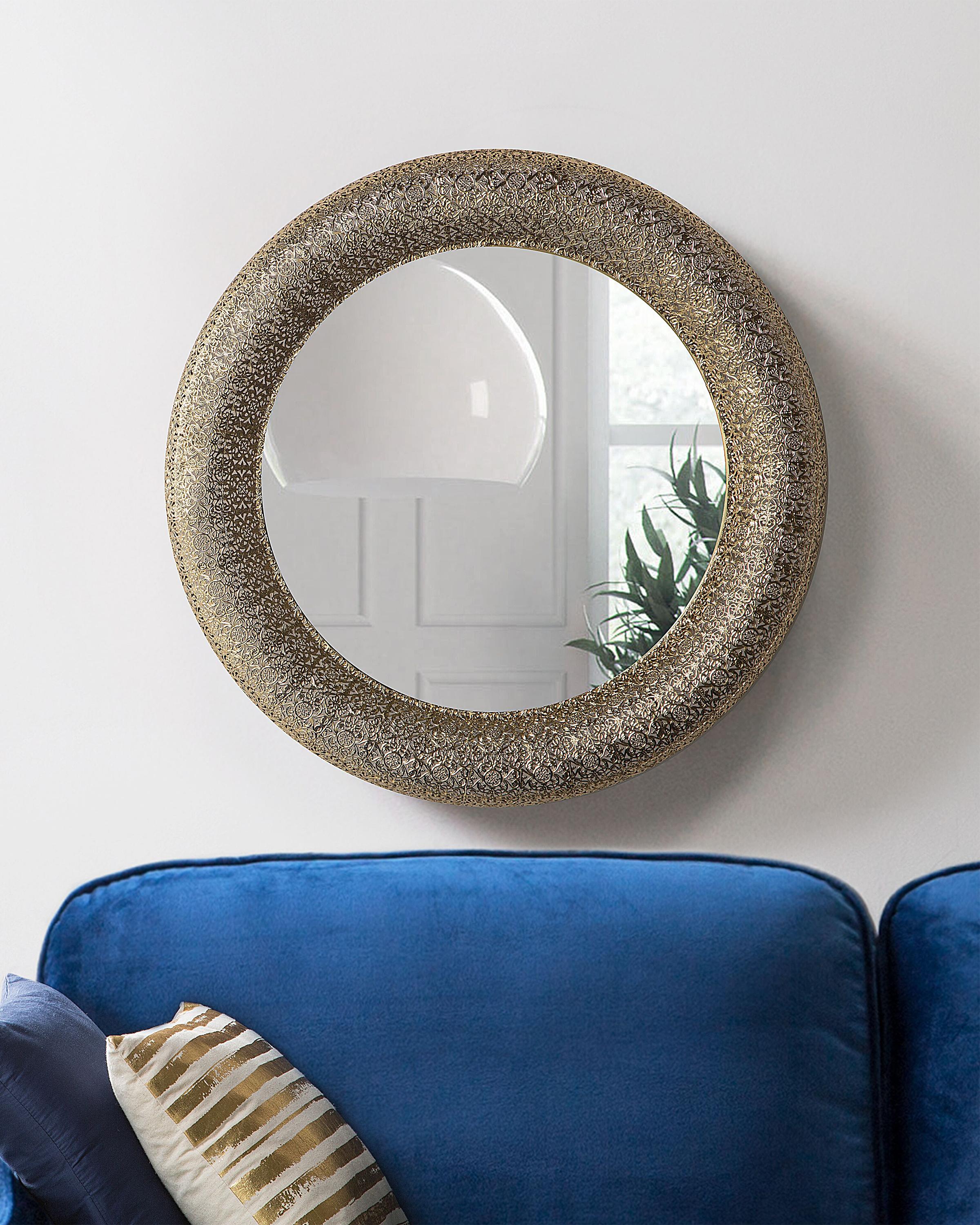 Wandspiegel CHANNAY 80 cm 80 cm Metaal Goud