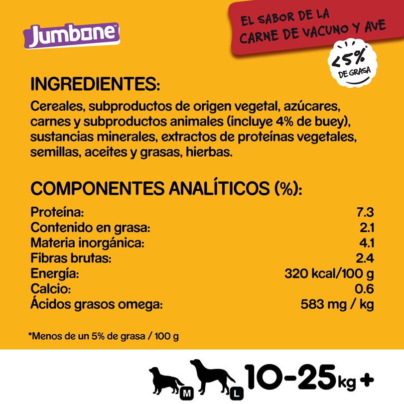 Ossos Pedigree Jumbone de Carne Bovina e de Aves para Cães