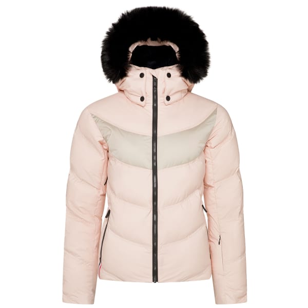 Veste de ski ROSSIGNOL W SIGNATURE DOWN JKT POWDER PINK