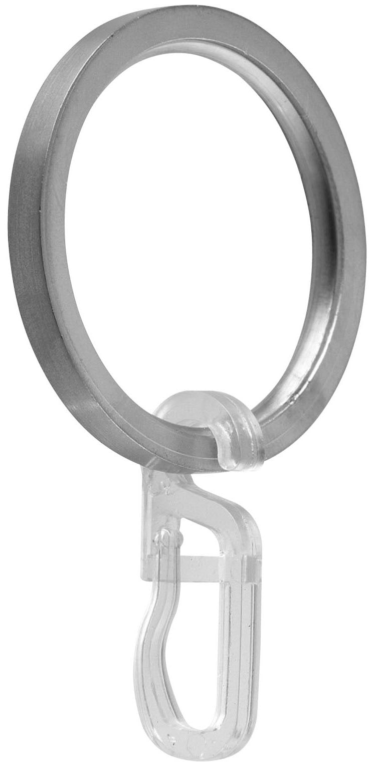 GARESA Gardinenring »Flachring mit Haken« für Durchmesser bis 20mm, einfache Montage