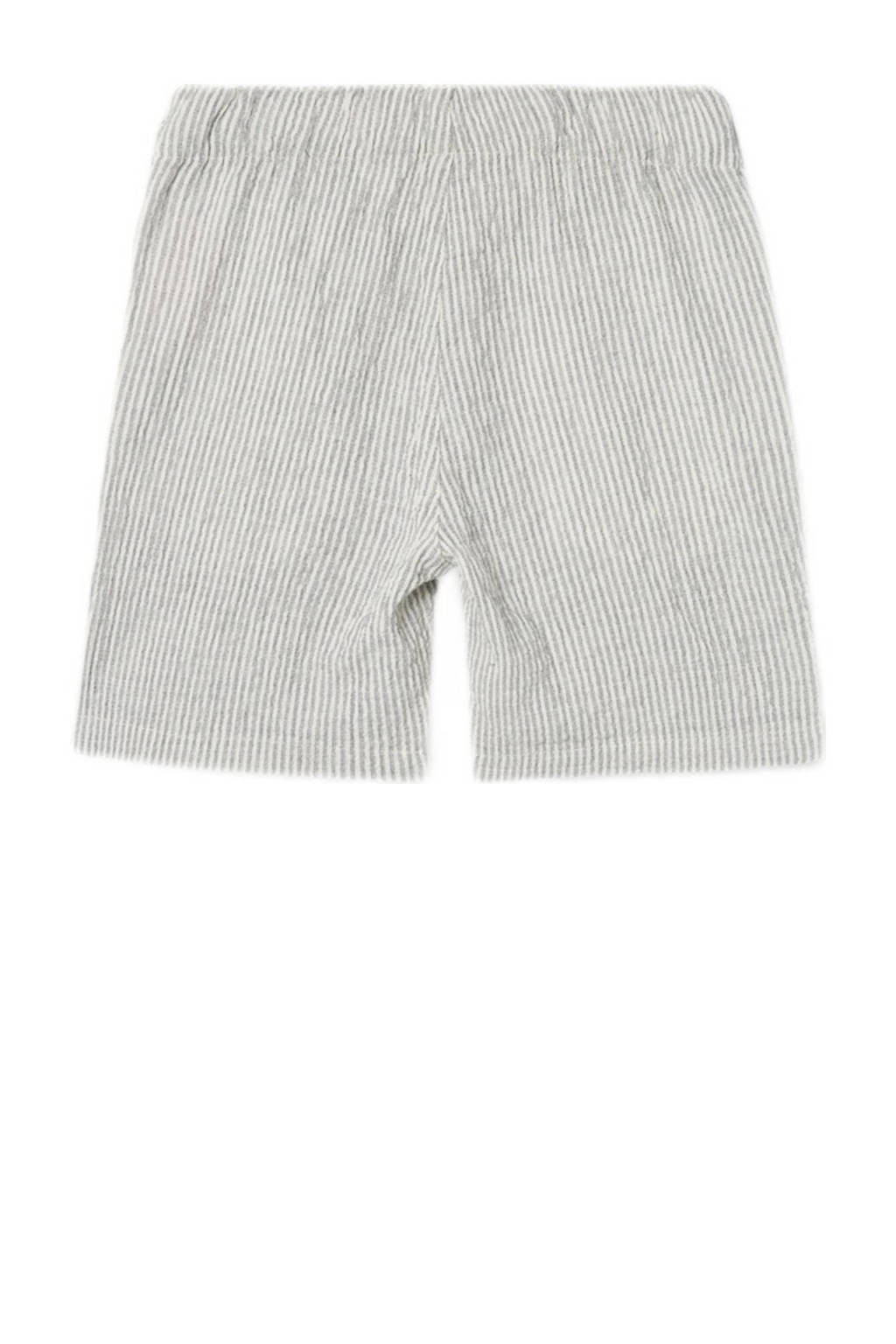 NAME IT gestreepte short NKMFEDENIS donkerblauw/ecru