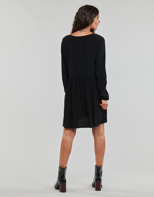 Vila - VIFINI L/S SHORT DRESS Negro