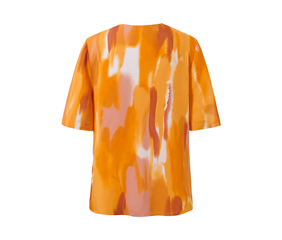Bluse mit Aquarell-Print