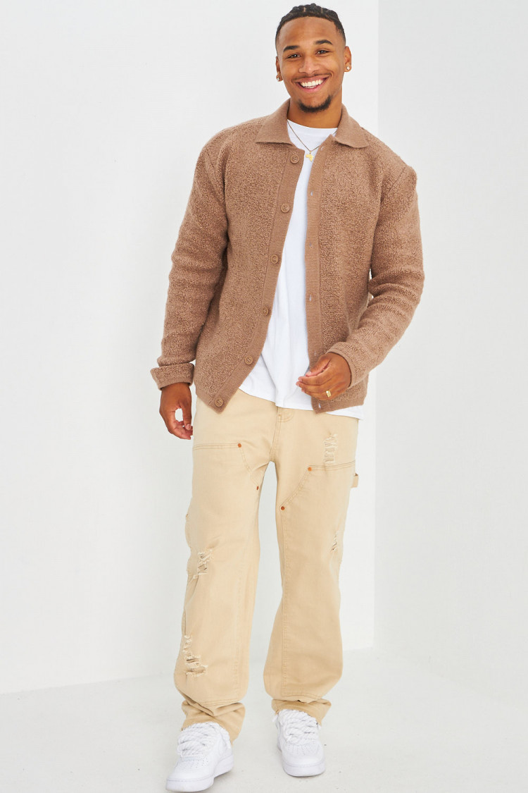 Gilet marron en laine